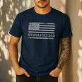 Gymnast Cheer Dad Gymnastics Dad US Flag Gymnastics Dad For Fathers Short Sleeve Small Men's Casual T-Shirt Navy Gymnast Cheer Dad Gymnastics Dad US Flag Gymnastics Dad For Fathers Short Sleeve Small Men's Casual T-Shirt Navy