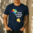 Happy Birthday Daddy Cute Toddler Dad's Birthday Party Men's Casual T-Shirt Navy