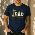 Happy Father's Day Construction For Son DAD Father's Day Men's Casual T-Shirt Navy