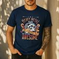 Heavy Metal Cooler Dad Punk Rock Music Lover Men's Casual T-Shirt Navy