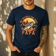 We Hooked The Best Papa Ever Fishing Dad Papa's Day Men's Casual T-Shirt Navy