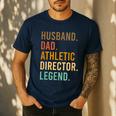 Husband Dad Athletic Director Legend Athletic Directors Men's Casual T-Shirt Navy