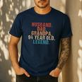 Husband Dad Grandpa 94 Year Old Legend 94th Bday Men Men's Casual T-Shirt Navy