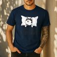 Husky Dog Pajama Husky Official Sleepshirt Mom Dad Kid Men's Casual T-Shirt Navy