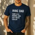 HVAC Dad Definition HVAC Technician Men's Casual T-Shirt Navy