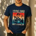 HVAC Dad HVAC Technician Mechanic Repairman Men's Casual T-Shirt Navy