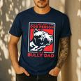 I'm A Bully Dad Dog Owner American Bully Men's Casual T-Shirt Navy
