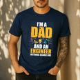I'm A Dad And Engineer Father Day Engineering Men's Casual T-Shirt Navy