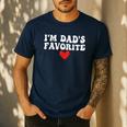 I'm Dad's Favorite Sarcastic Father's Day Men's Casual T-Shirt Navy