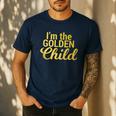 I'm The Golden Child For MomDad's Favorite Child T-Shirt Men's Casual T-Shirt Navy