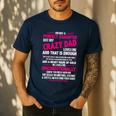 I'm Not A Perfect Daughter But My Crazy Dad Loves Me Men's Casual T-Shirt Navy
