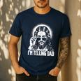I'm Telling Dad Jesus Men's Casual T-Shirt Navy