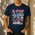 K-Pop Dad Of The Birthday Girl Men's Casual T-Shirt Navy