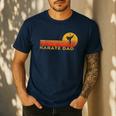 Karate Dad Martial Arts Retro Men's Casual T-Shirt Navy