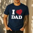 I Love Dad Men's Casual T-Shirt Navy I Love Dad Men's Casual T-Shirt Navy