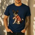 I Love Dad Tattoo Rat Terrier Dad Men's Casual T-Shirt Navy I Love Dad Tattoo Rat Terrier Dad Men's Casual T-Shirt Navy