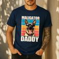 Malinois Dad Maligator Daddy Belgian Malinois Men's Casual T-Shirt Navy