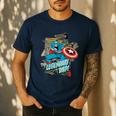 Marvel Captain America Legendary Dad Father's Day Men's Casual T-Shirt Navy