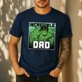 Marvel Comics Avengers Father's Day Hulk Incredible Dad Men's Casual T-Shirt Navy