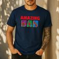 Marvel Spider-Man Amazing Dad Birthday Father’s Day Men's Casual T-Shirt Navy