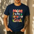 Mom And Dad Birthday Girl Matching Family Party Decorations Men's Casual T-Shirt Navy
