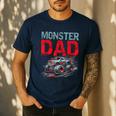 Monster Truck Dad Father's Day Men Men's Casual T-Shirt Navy