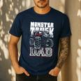 Monster Truck Dad Tshirt Men's Casual T-Shirt Navy