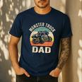 Monster Truck Dad Shirt Retro Vintage Monster Truck Shirt Men's Casual T-Shirt Navy