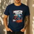 Monster Truck Dad Wheelie Cool Like Normal Dad Men's Casual T-Shirt Navy