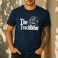 Monster Truck Jam Truckfather Dad Father UTE Pickup Men's Casual T-Shirt Navy