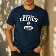 NBA Boston Celtics Dad Arched Team Logo Men's Casual T-Shirt Navy