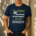 Nerdy Father Day Gamer Dad Daddy Men Love Video Gaming Men's Casual T-Shirt Navy Nerdy Father Day Gamer Dad Daddy Men Love Video Gaming Men's Casual T-Shirt Navy