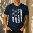 New First Time Dad To Be Symbol Tools Soccer Daddy DA1 Men's Casual T-Shirt Navy