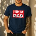 Ninja Dad Matching Family Ninja Warrior Men's Casual T-Shirt Navy Ninja Dad Matching Family Ninja Warrior Men's Casual T-Shirt Navy