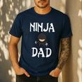 Ninja Dad Tshirt Ninja Shirt Ninja Tshirts Father Men's Casual T-Shirt Navy