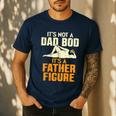 Not Dad BOD Its A Father Figure Fathers Day Daddy Papa Men's Casual T-Shirt Navy