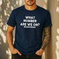 What Number Are We On Dance Dad Men's Casual T-Shirt Navy