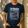 Nutrion Facts Fart Machine Dad Jokes Farting Humor Men's Casual T-Shirt Navy