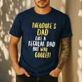 Theodore's Dad Text Men Boys Men's Casual T-Shirt Navy