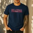 Oklahoma Dad University Sports Men's Casual T-Shirt Navy Oklahoma Dad University Sports Men's Casual T-Shirt Navy