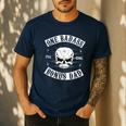 One Badass Bonus Step Dad Birthday Stepdad Men's Casual T-Shirt Navy