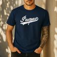 Pawpaw Vintage Retro Style For Dad Grandpa Men's Casual T-Shirt Navy