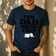 Peanuts This Dad Needs A Nap Men's Casual T-Shirt Navy