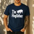Pig The Hogfather Hog Dad Fathers Day Parody Papa Men Men's Casual T-Shirt Navy Pig The Hogfather Hog Dad Fathers Day Parody Papa Men Men's Casual T-Shirt Navy