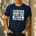 Pig Show Dad Pig Show Father Men's Casual T-Shirt Navy