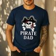 Pirate Father Pirate Dad Halloween Men's Casual T-Shirt Navy