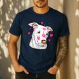 Pitbull Love Pitbull Moms Dads Men's Casual T-Shirt Navy Pitbull Love Pitbull Moms Dads Men's Casual T-Shirt Navy