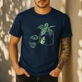 Plant Dad Plant Mom Grow Monstera Adansonii Urban Gardener Men's Casual T-Shirt Navy