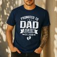 Promoted To Dad Again Est 2026 Pregnancy Announcement Men's Casual T-Shirt Navy