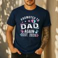 Promoted To Dad Again Est 2026 Vintage Dad Men's Casual T-Shirt Navy Promoted To Dad Again Est 2026 Vintage Dad Men's Casual T-Shirt Navy